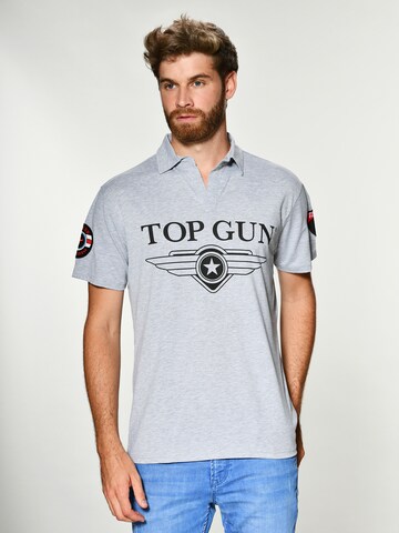 TOP GUN Shirt 'Star' in Grey: front