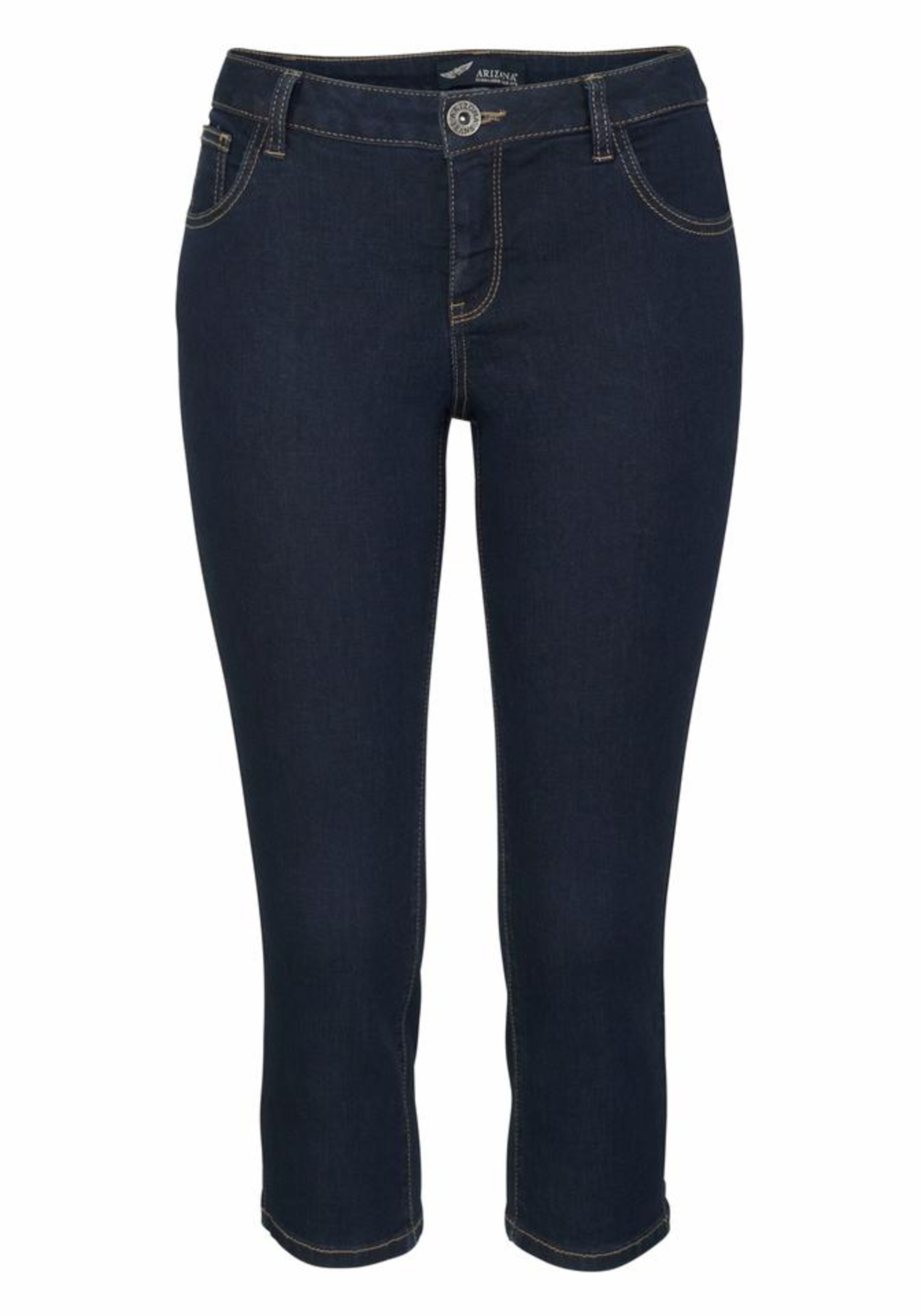 ARIZONA Caprijeans 'Ultra-Stretch' in dunkelblau, Produktansicht