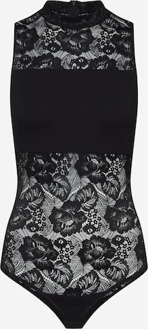 Urban Classics Shirt Bodysuit in Black: front