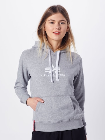 ALPHA INDUSTRIES Sweatshirt in Grau: predná strana