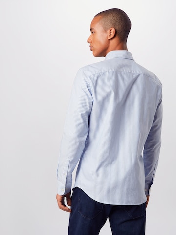 SELECTED HOMME Slim fit Button Up Shirt 'Mark' in Blue