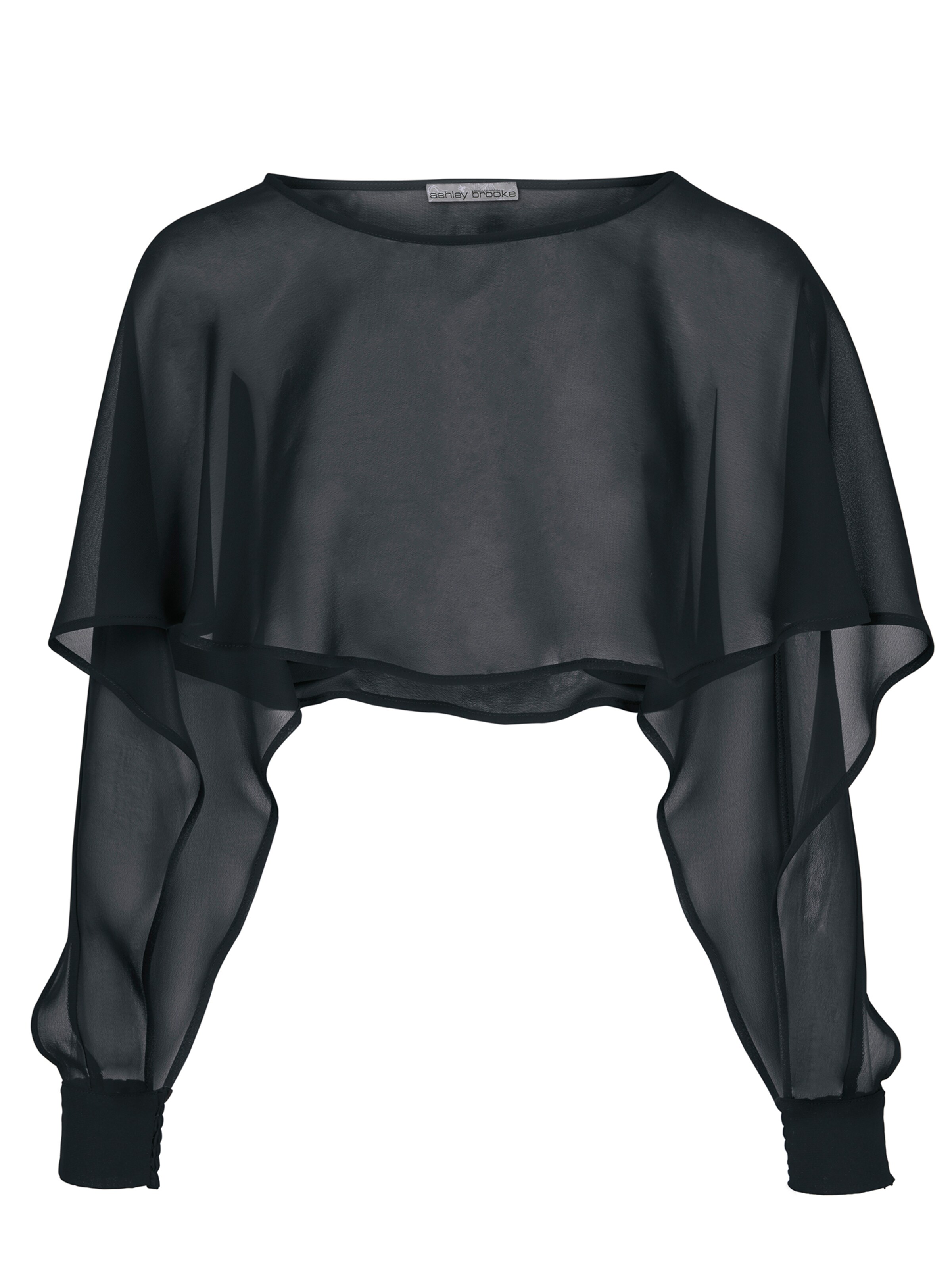 heine - Poncho in schwarz