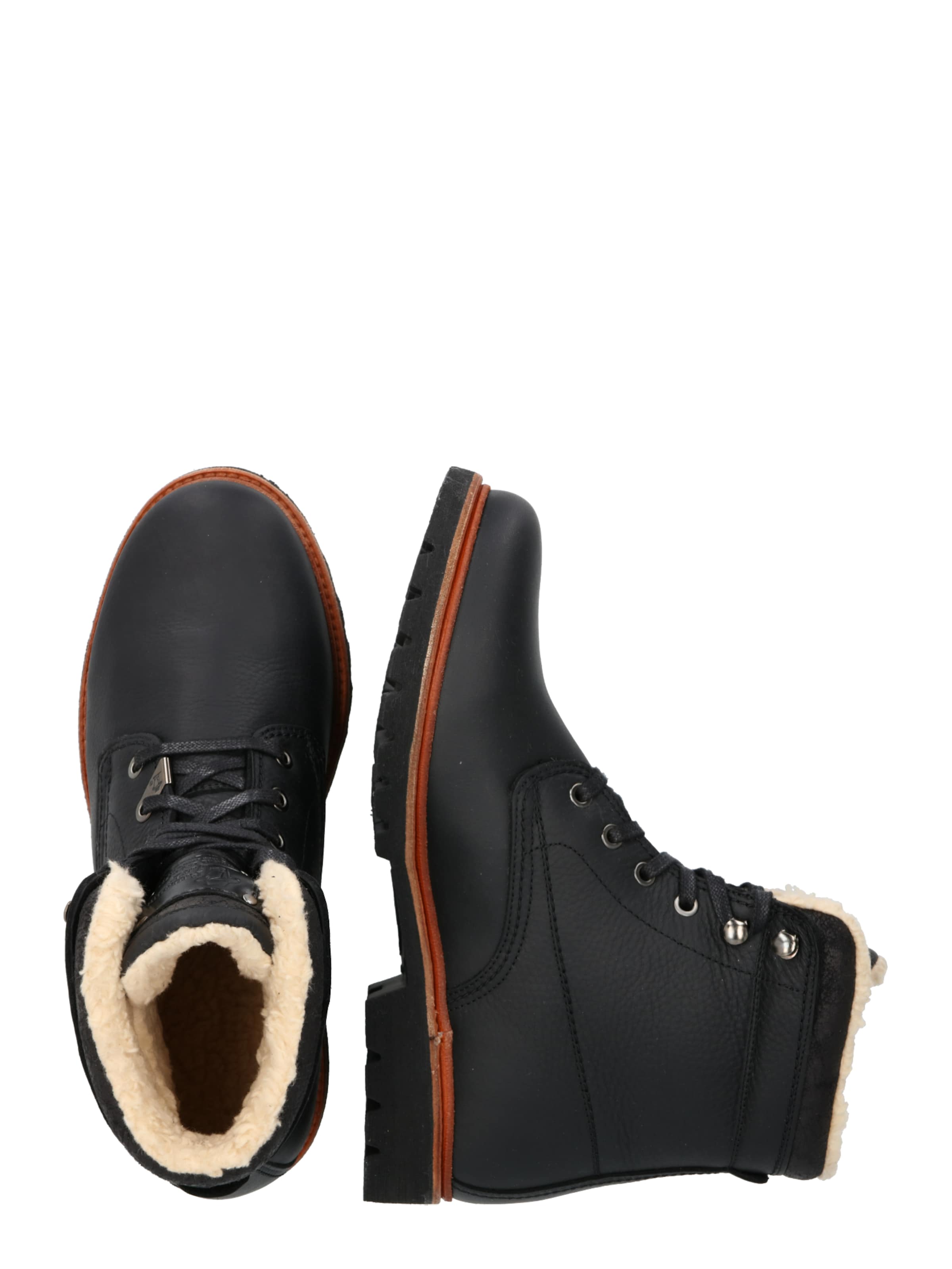Bottines à lacets 'Panama Aviator' PANAMA JACK en noir : sur le côté