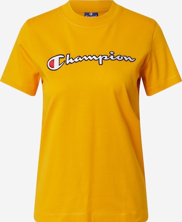 Champion Authentic Athletic Apparel Majica | rumena barva: sprednja stran