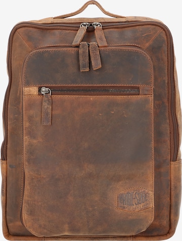 Pride and Soul Backpack 'Jester Business' in Brown: front