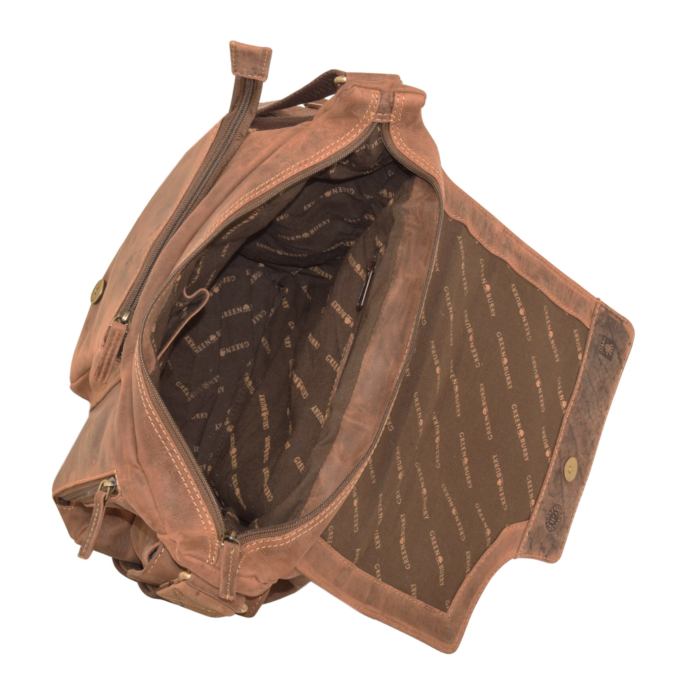 Sac à bandoulière GREENBURRY en marron