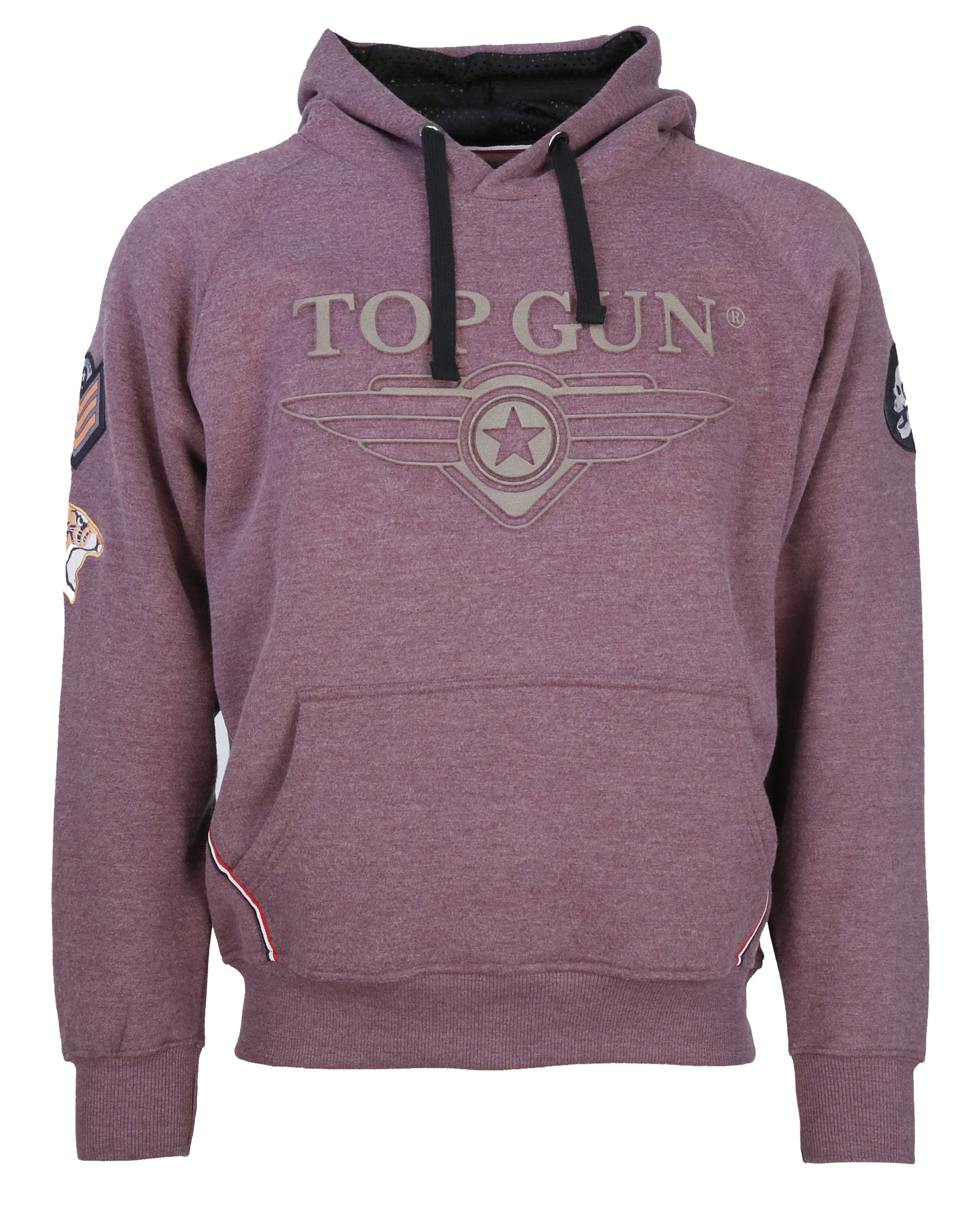 TOP GUN Kapuzenpullover 'TG-9013' in Rot: Vorderseite
