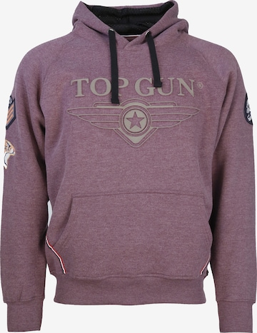 TOP GUN Sweatshirt 'TG-9013' in Rood: voorkant