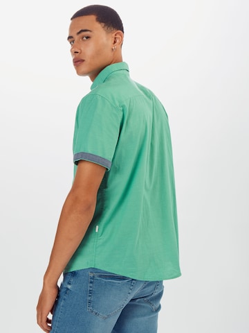 TOM TAILOR Regular fit Button Up Shirt 'RAY' in Green