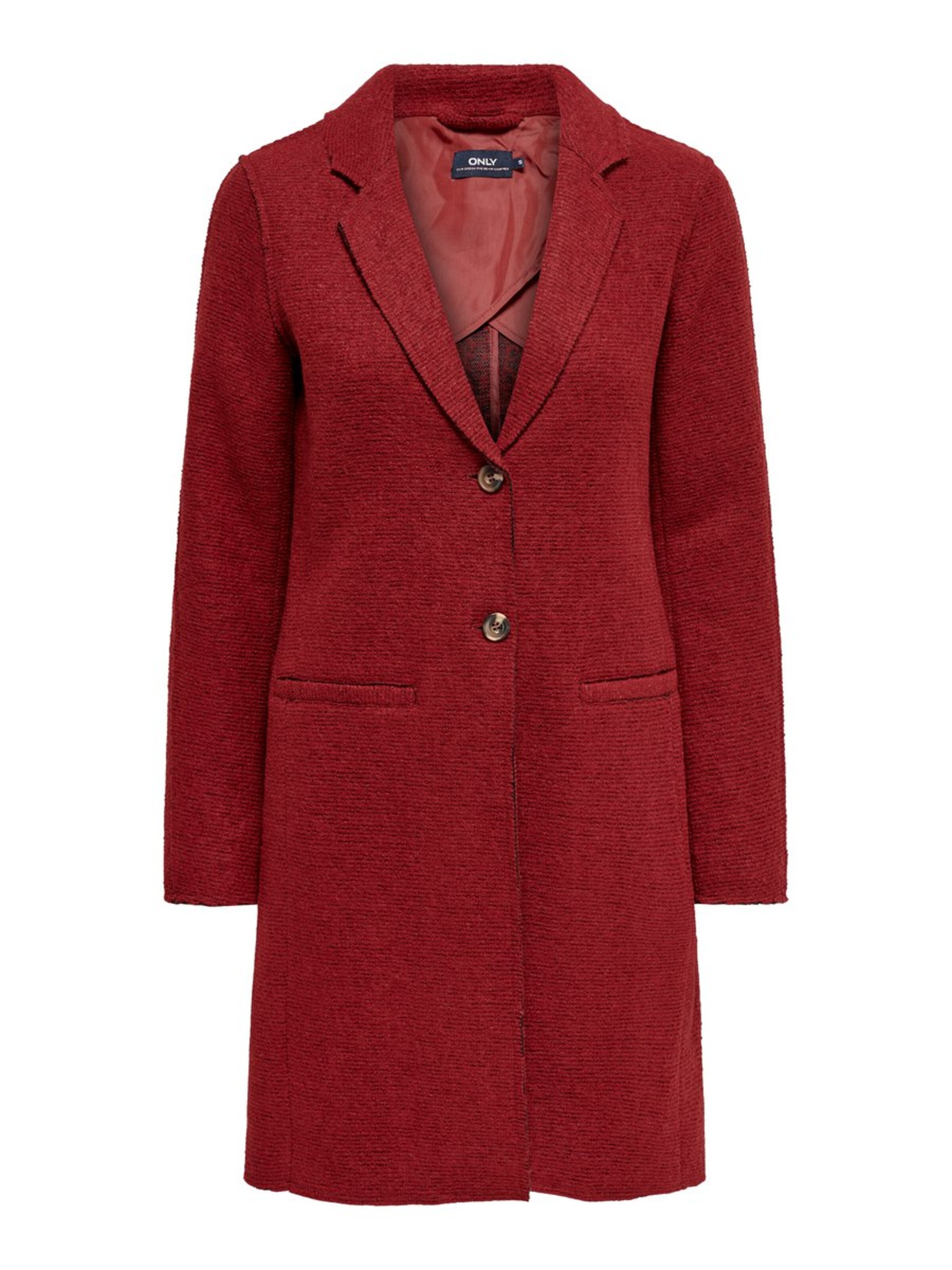ONLY - Tussenmantel in de kleur Vuurrood