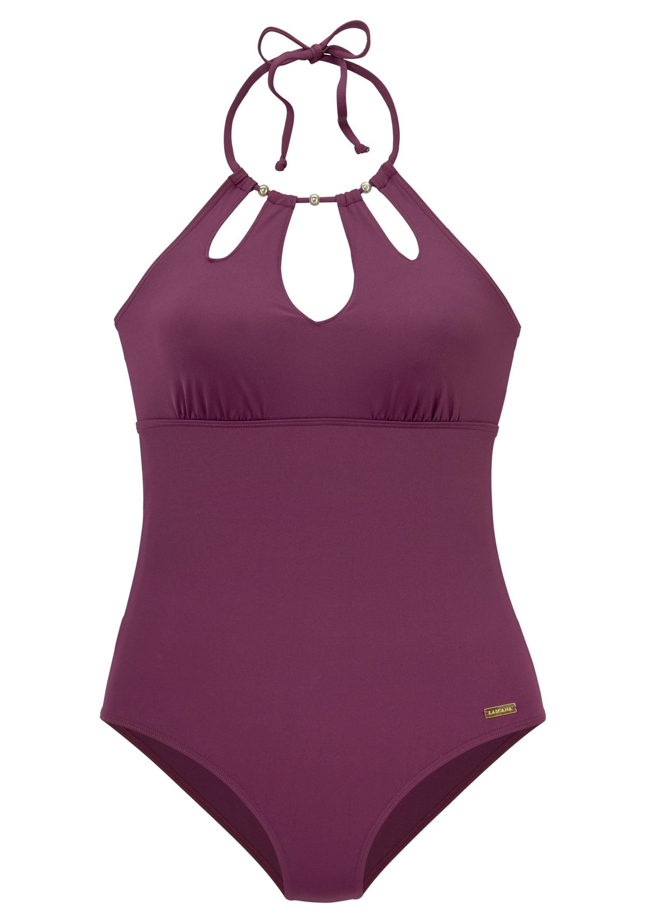 LASCANA Bralette Swimsuit 'Italy' in Purple: front