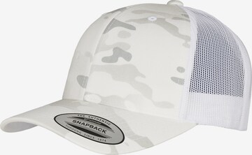 Casquette Flexfit en blanc : devant