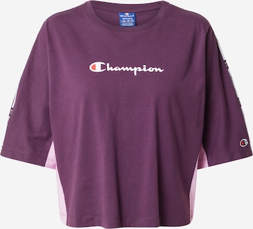 Champion Authentic Athletic Apparel Shirt in Lila: voorkant