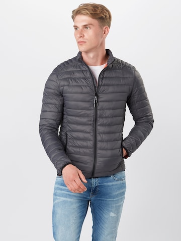 INDICODE JEANS Regular Fit Jacke 'Amare' in Grau: predná strana