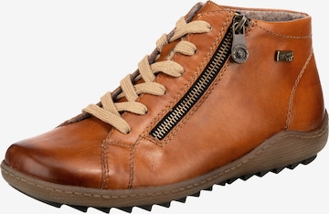 REMONTE Lace-Up Ankle Boots in Brown: front