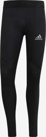 ADIDAS PERFORMANCE Skinny Workout Pants ' SQ CW TGT M ' in Black: front