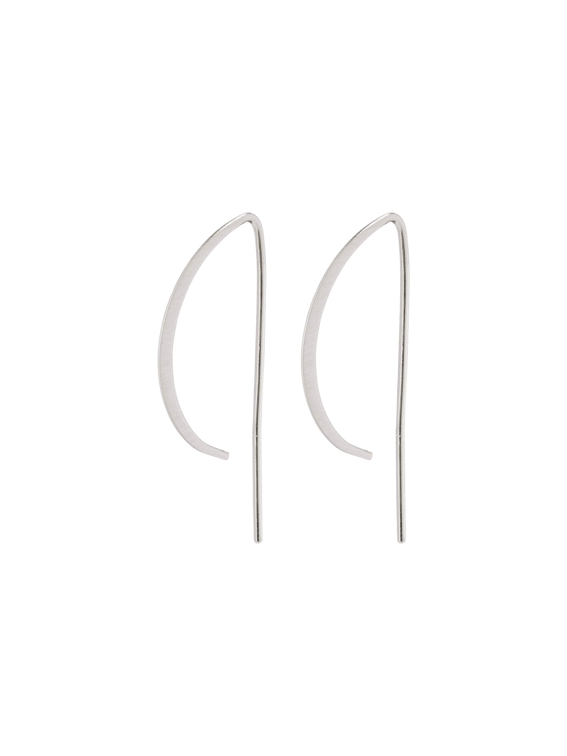 Pilgrim Серьги 'Peony' в Серебристый: спереди