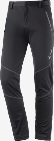 Löffler Regular Workout Pants 'Elegance' in Black: front