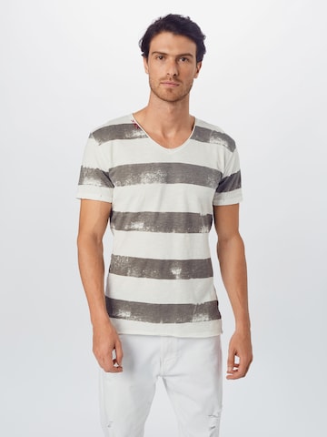 Key Largo - Regular Fit Camisa 'MT AIRFLIGHT' em cinzento: frente