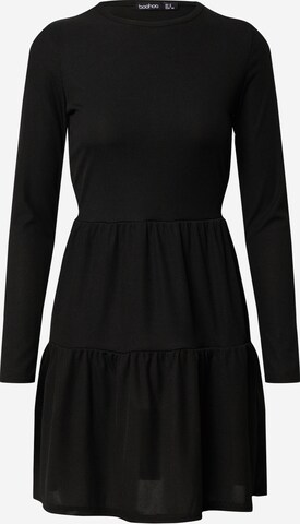 Boohoo - Vestido em preto: frente