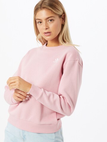 CONVERSE Mikina – pink: přední strana