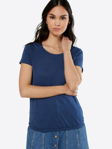 QS Shirt in Blauw: voorkant