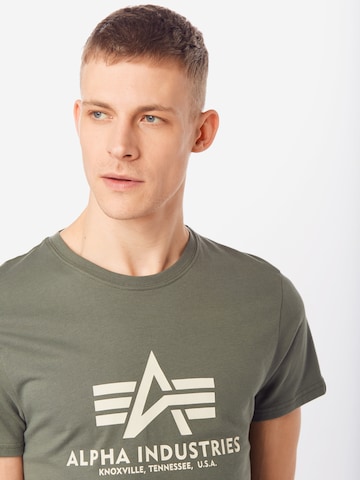 ALPHA INDUSTRIES Koszulka w kolorze zielony