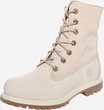 TIMBERLAND Schnürstiefelette 'Authentics' in Beige: predná strana