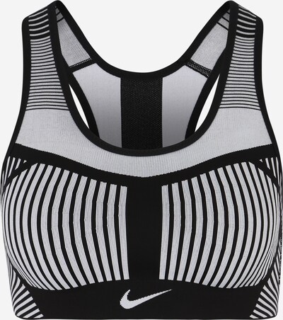 NIKE Soutien-gorge de sport en gris / noir, Vue avec produit