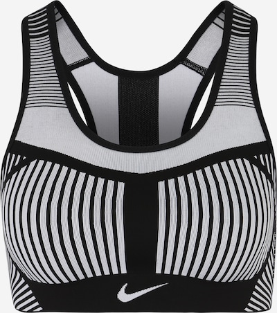 NIKE Soutien-gorge de sport en gris / noir, Vue avec produit