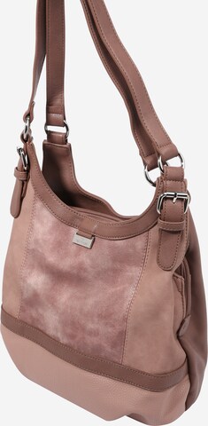 TOM TAILOR - Bolso de hombro 'Juna' en rosa: lado