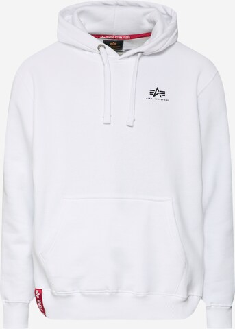 Coupe regular Sweat-shirt ALPHA INDUSTRIES en blanc : devant