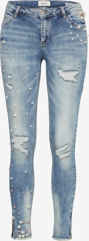 ONLY Skinny Jeans 'Kendell' in Blauw: voorkant