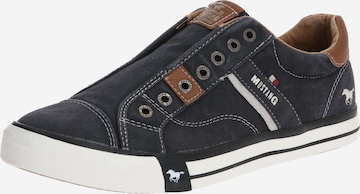 MUSTANG Slip-on obuv - Modrá: predná strana