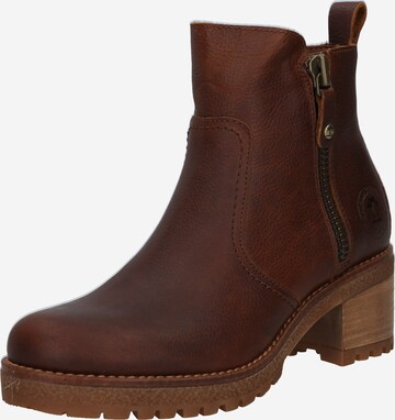 Bottines 'Pauline' PANAMA JACK en marron : devant