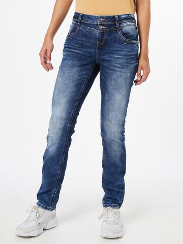 STREET ONE Slimfit Jeans 'Jane' in Blau: predná strana