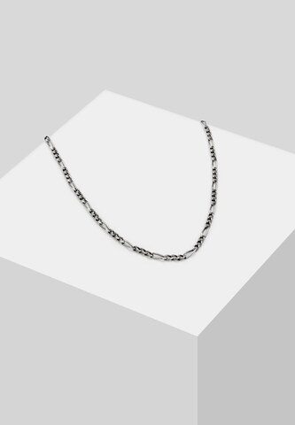 KUZZOI Halskette Basic Kette, Figaro in Silber