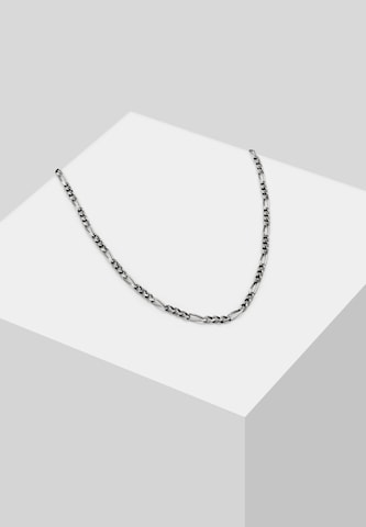 KUZZOI Halskette Basic Kette, Figaro in Silber