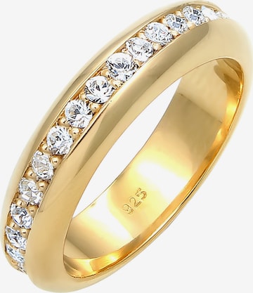 ELLI PREMIUM Ring Cocktailring, Kristall Ring in Gold: predná strana