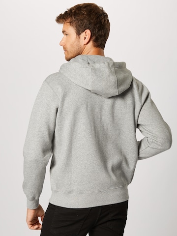 Nike Sportswear Regular fit Zip-Up Hoodie 'Club Fleece' in Grey: back