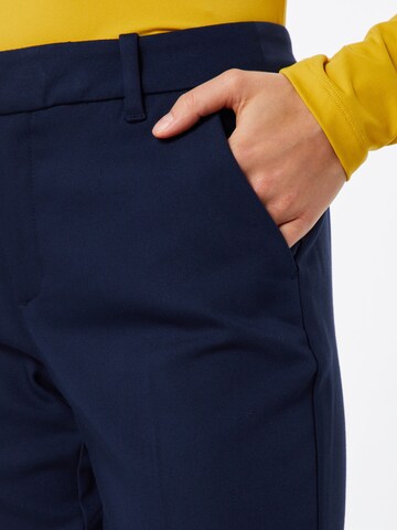 s.Oliver Slim fit Trousers with creases in Blue