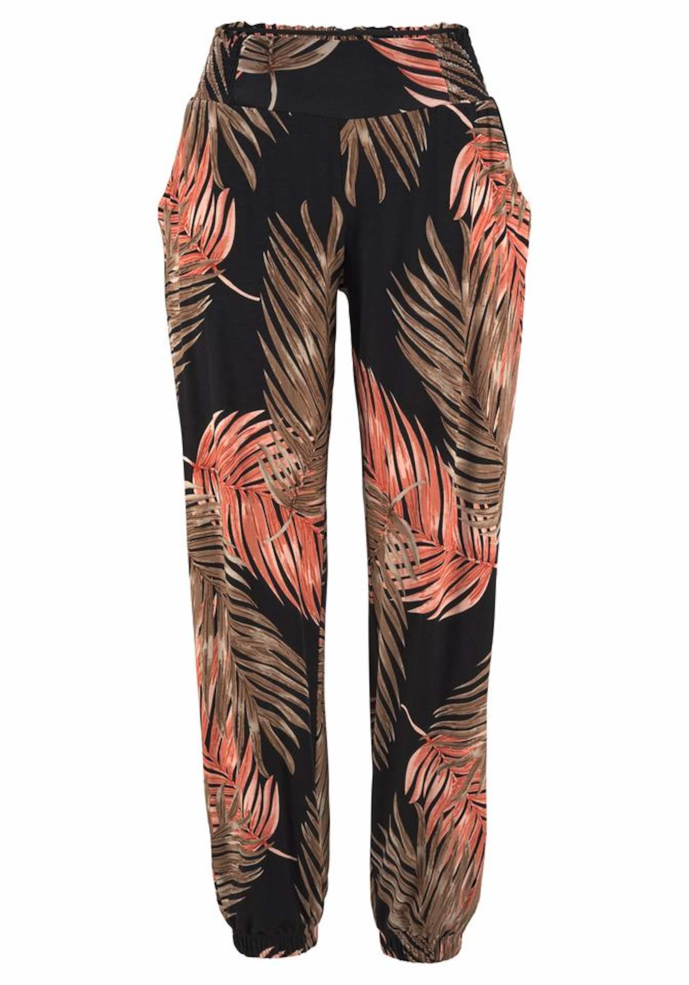 LASCANA Loosefit Harembroek in Zwart: voorkant