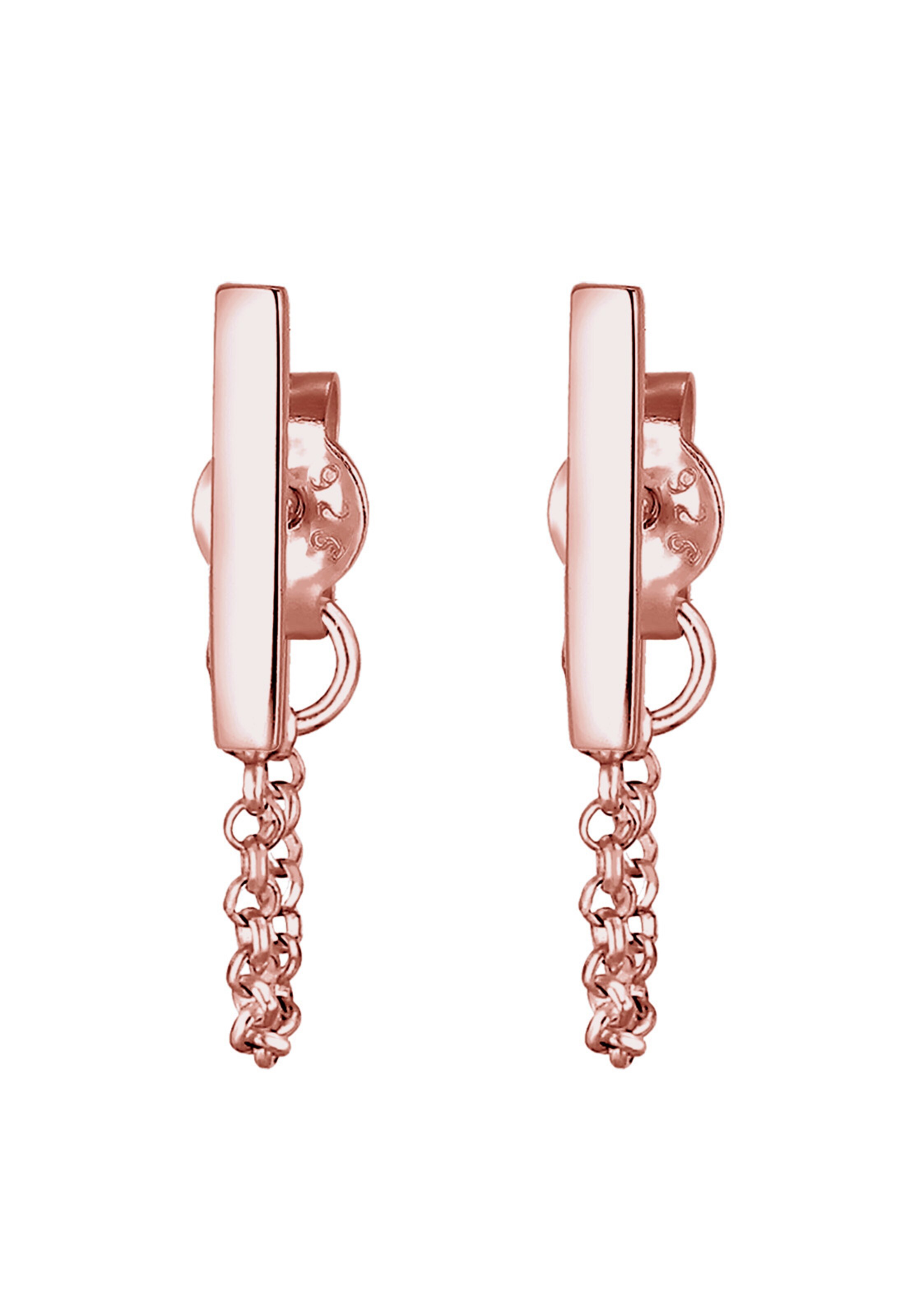 Boucles d'oreilles 'Geo, Kette' ELLI en or