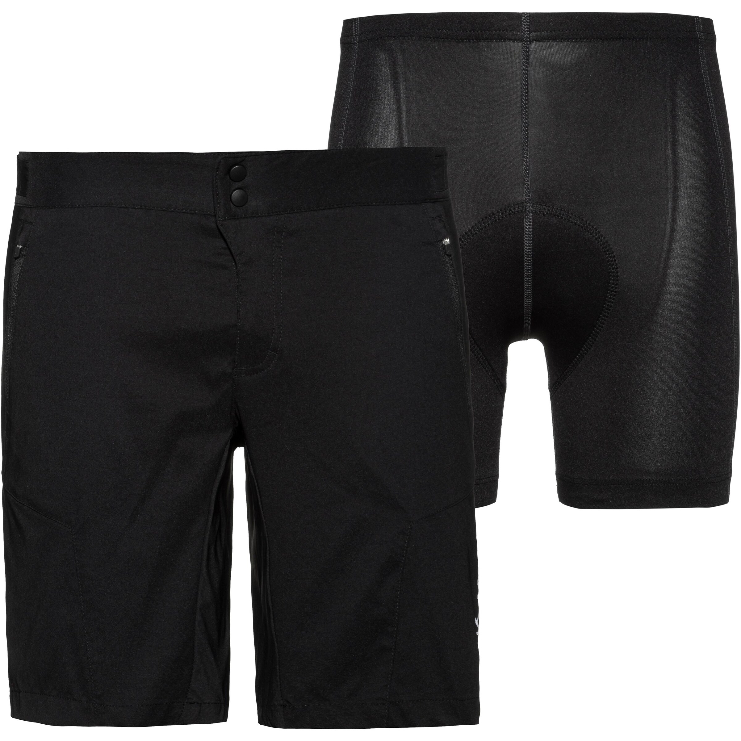 Löffler Regular Workout Pants in Black: front