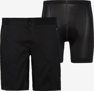 Löffler Regular Workout Pants in Black: front