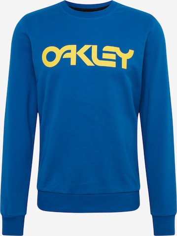 OAKLEY Regular fit Športna majica 'B1B CREW' | modra barva: sprednja stran