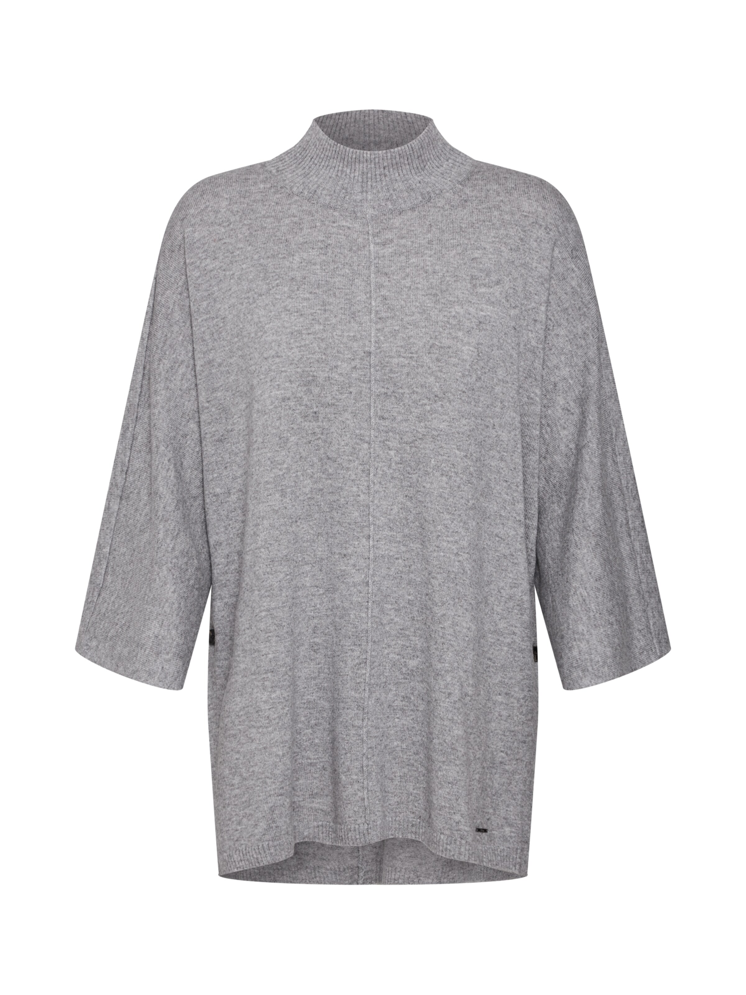 s.Oliver - Pullover 'PONCHO' in graumeliert