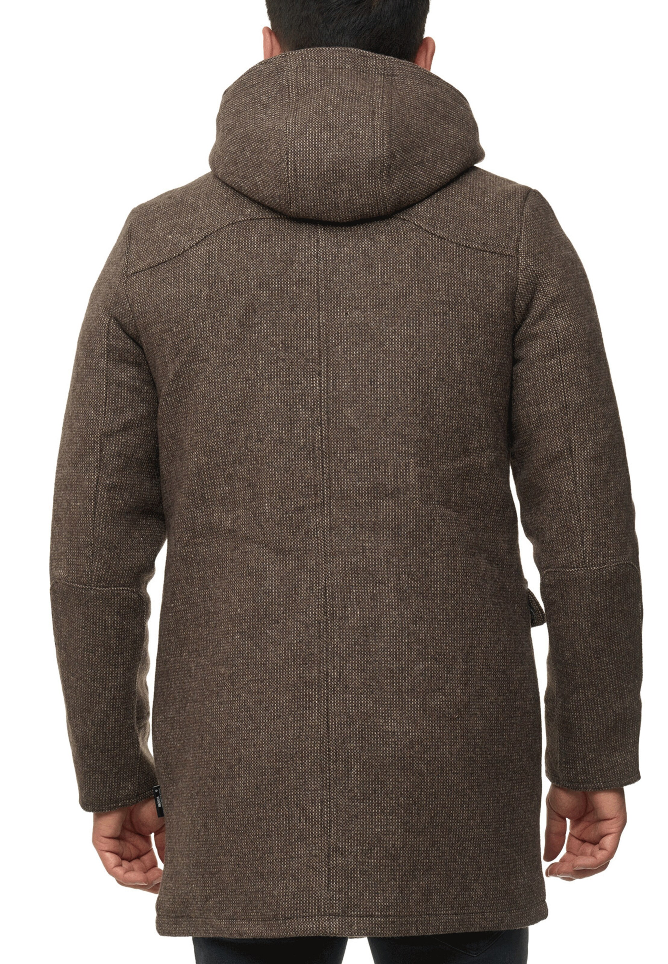 INDICODE JEANS Between-Seasons Coat in Brown