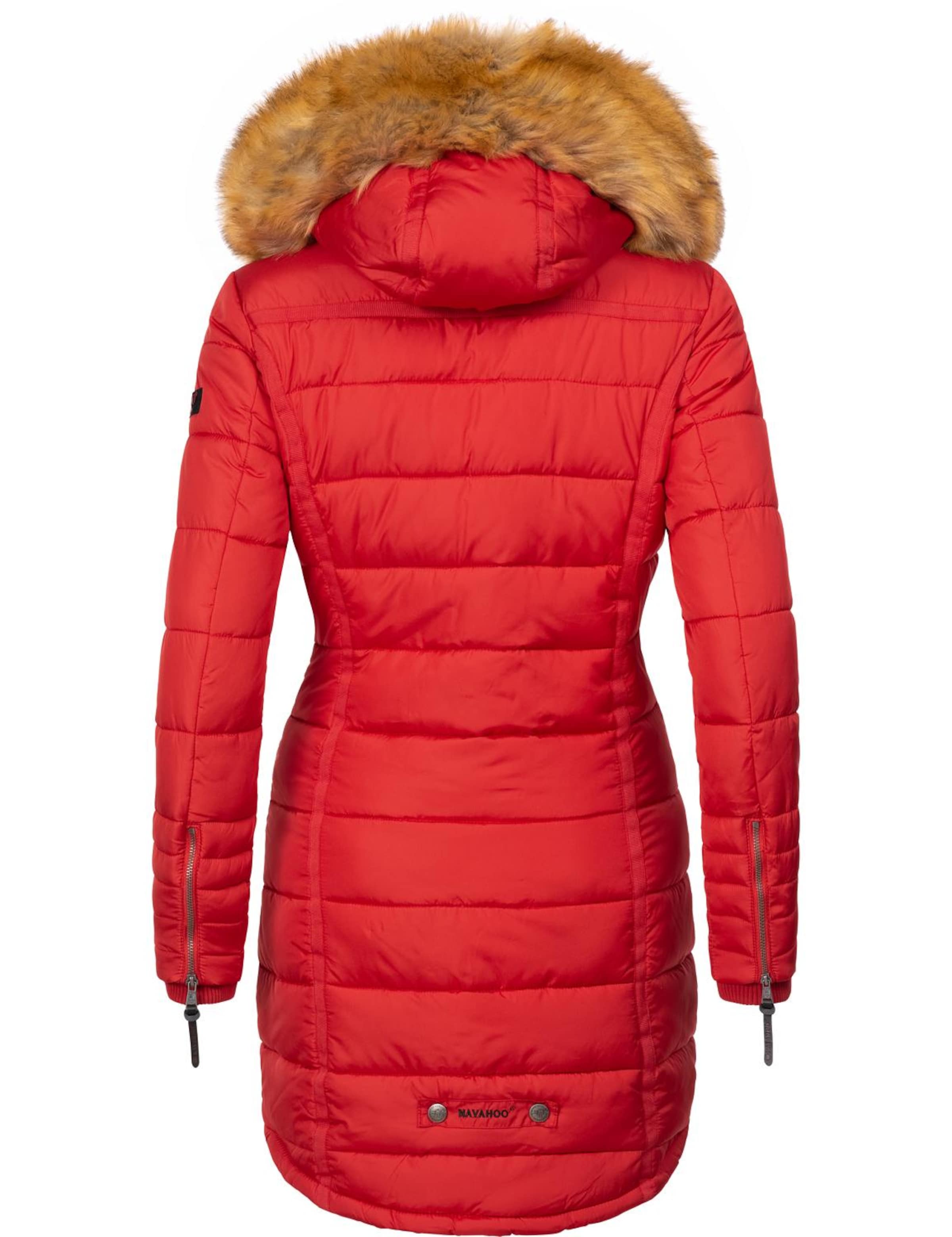 NAVAHOO Zimný kabát 'Papaya' - Červená