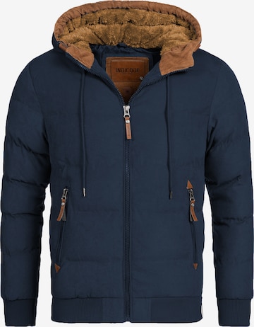 INDICODE JEANS Winter Jacket 'Adeline' in Blue: front